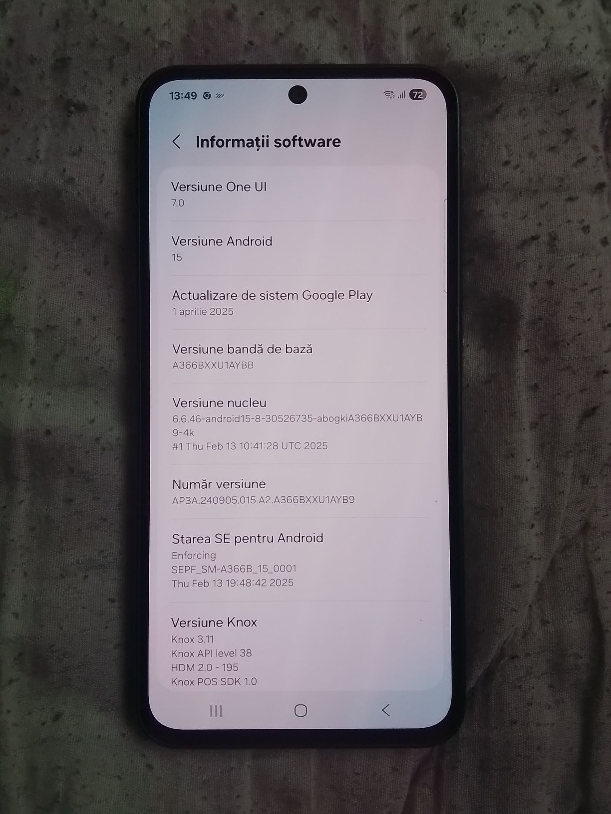 Samsung A36 nou 6/128gb android15 dual sim liber de rețea,perfect func