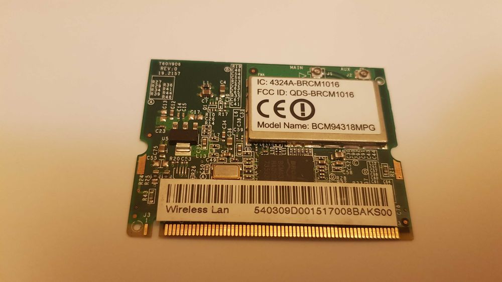 Placă de rețea wireless wifi wi-fi Broadcom BCM94318MPG pentru laptop