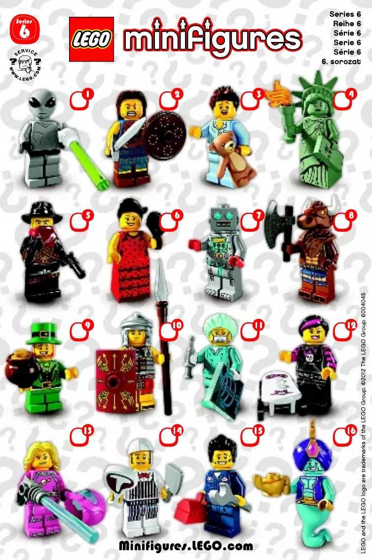 Лего минифигурки серия 1-11 Lego minifigures series