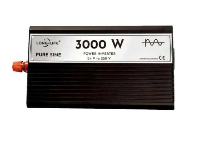 Invertor Auto/Rulota/Panouri fotovoltaice 12v/24v 3000w SInus Pur