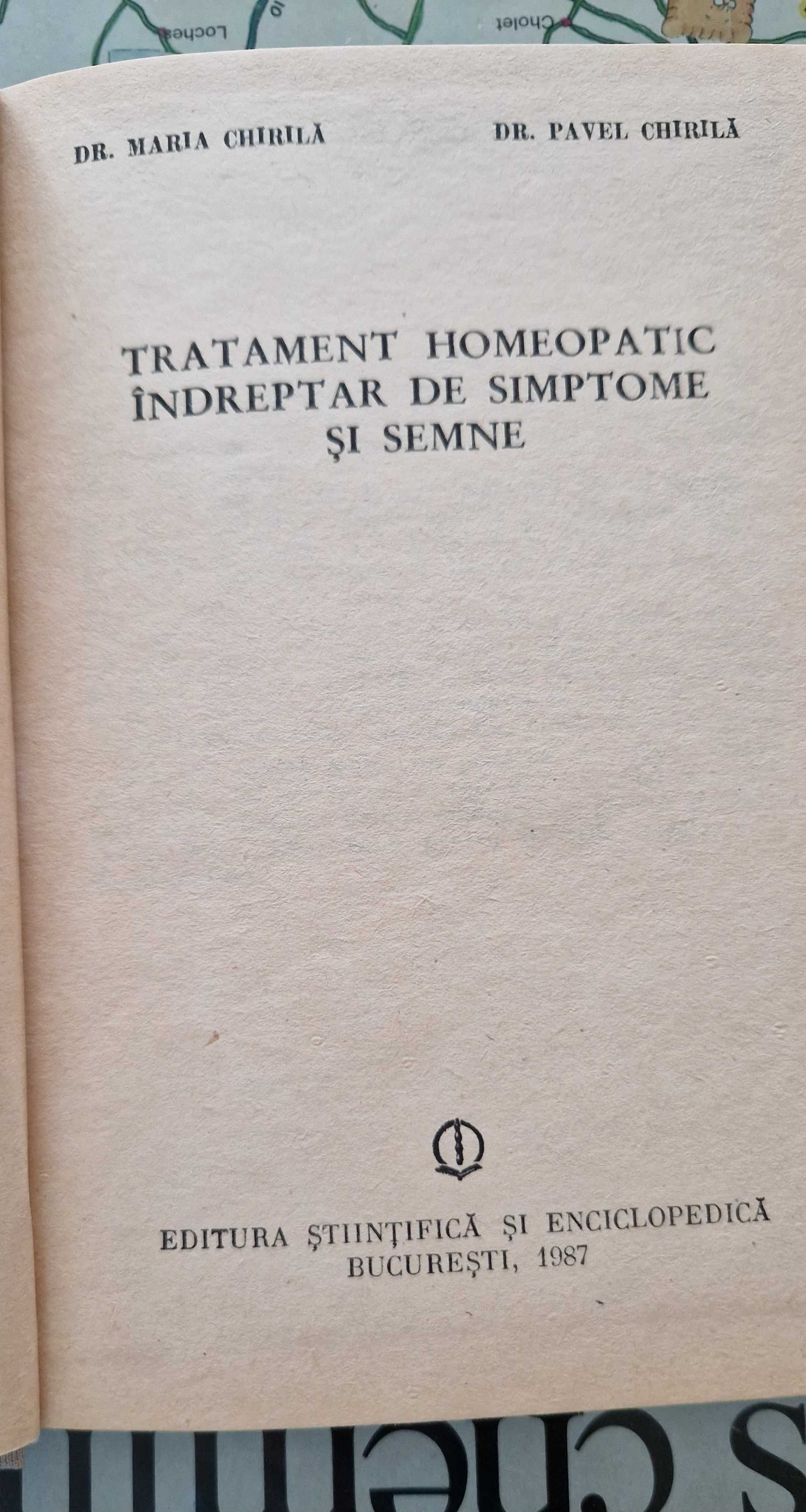 Carte -Tratament homeopatic , Indreptar de simptome si semne "