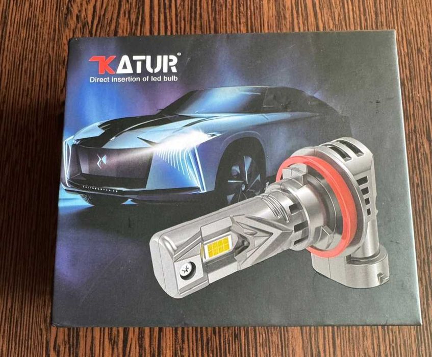 Becuri Led auto Katur HIR2, cod 9012, bec de 100W, lumina 6000K