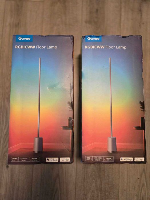 Govee RGBICWW Floor Lamp H6072 – 1500 lm, Alexa/Google