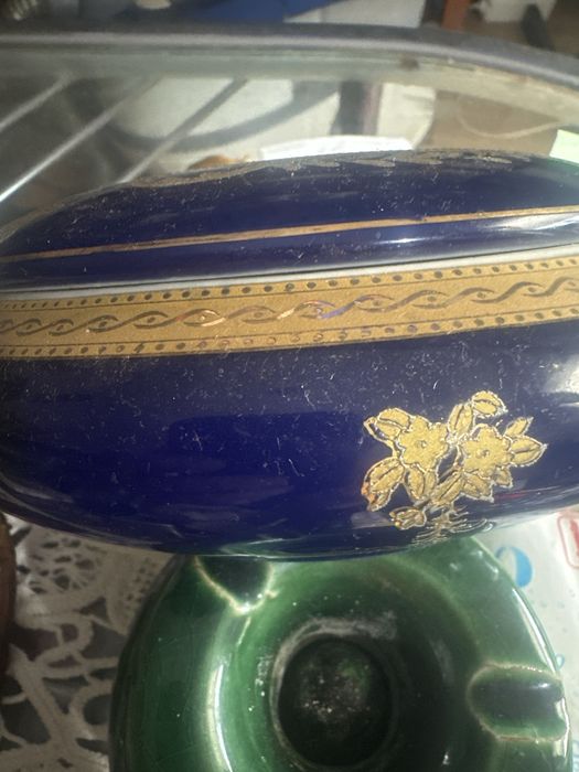 Bomboniera sau vas ptr depozitat 15 cm portelan gros