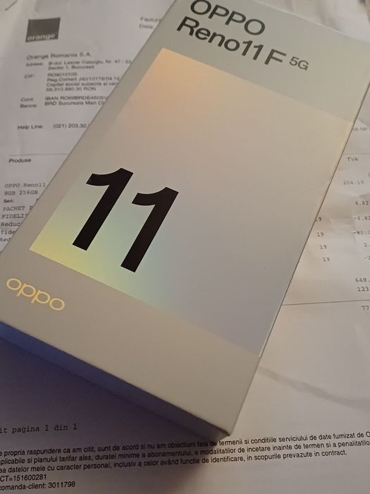 Oppo Reno 11F 5G  sigilat cu factura