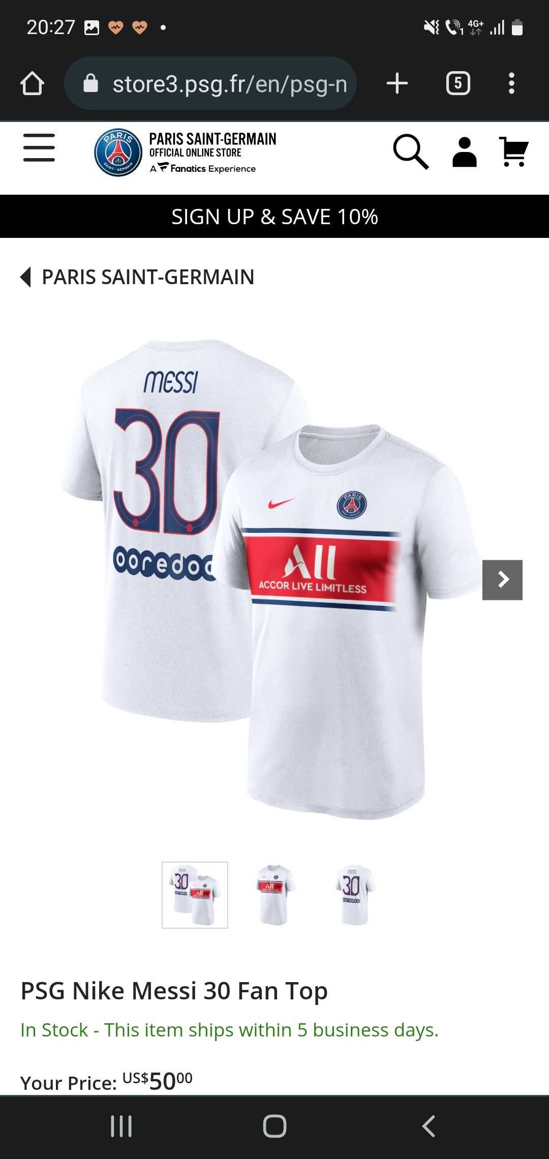 Tricou Nike - PSG