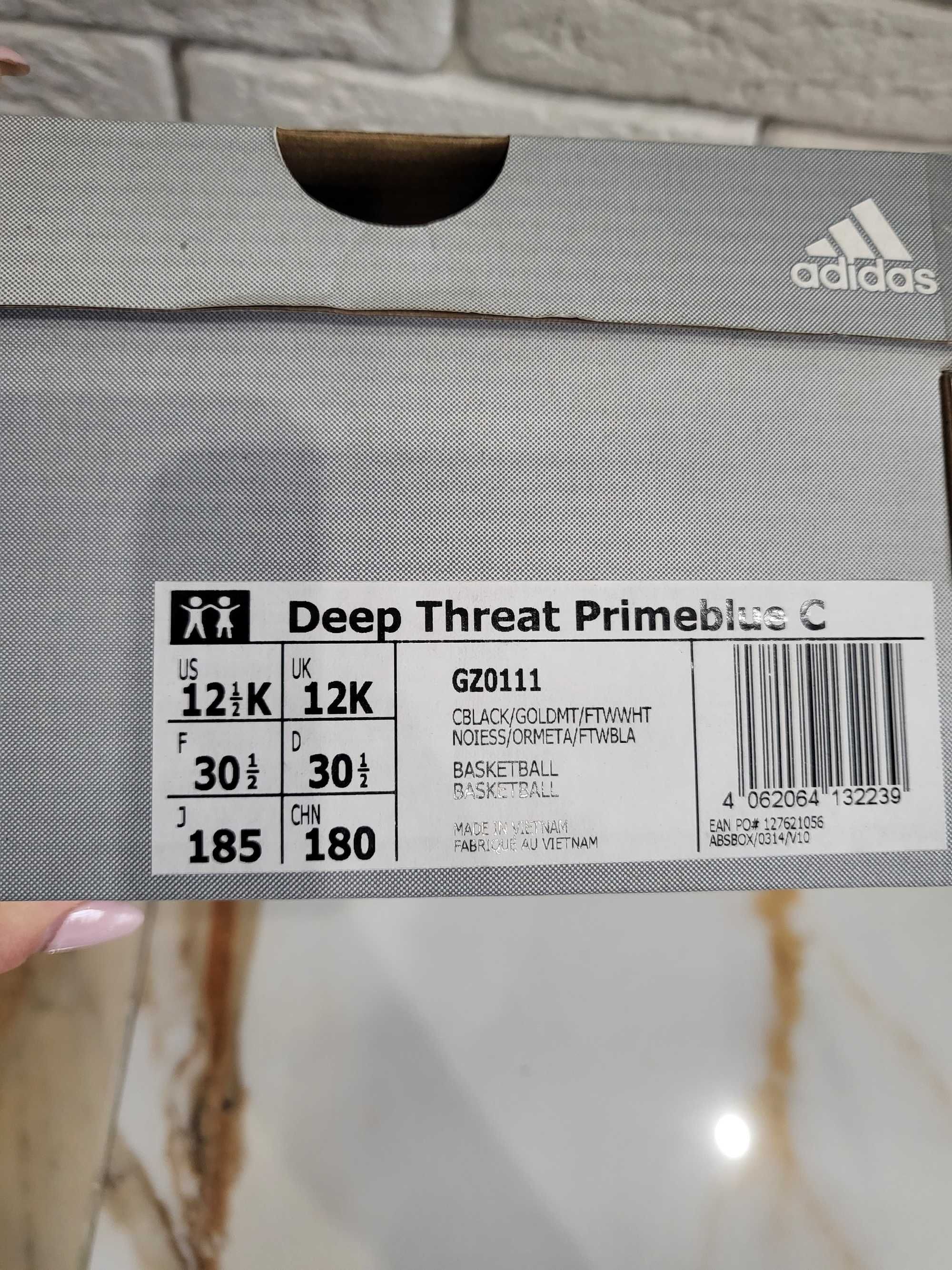 ADIDAS Обувки за баскетбол Deep Threat Primeblue 30номер  нови!