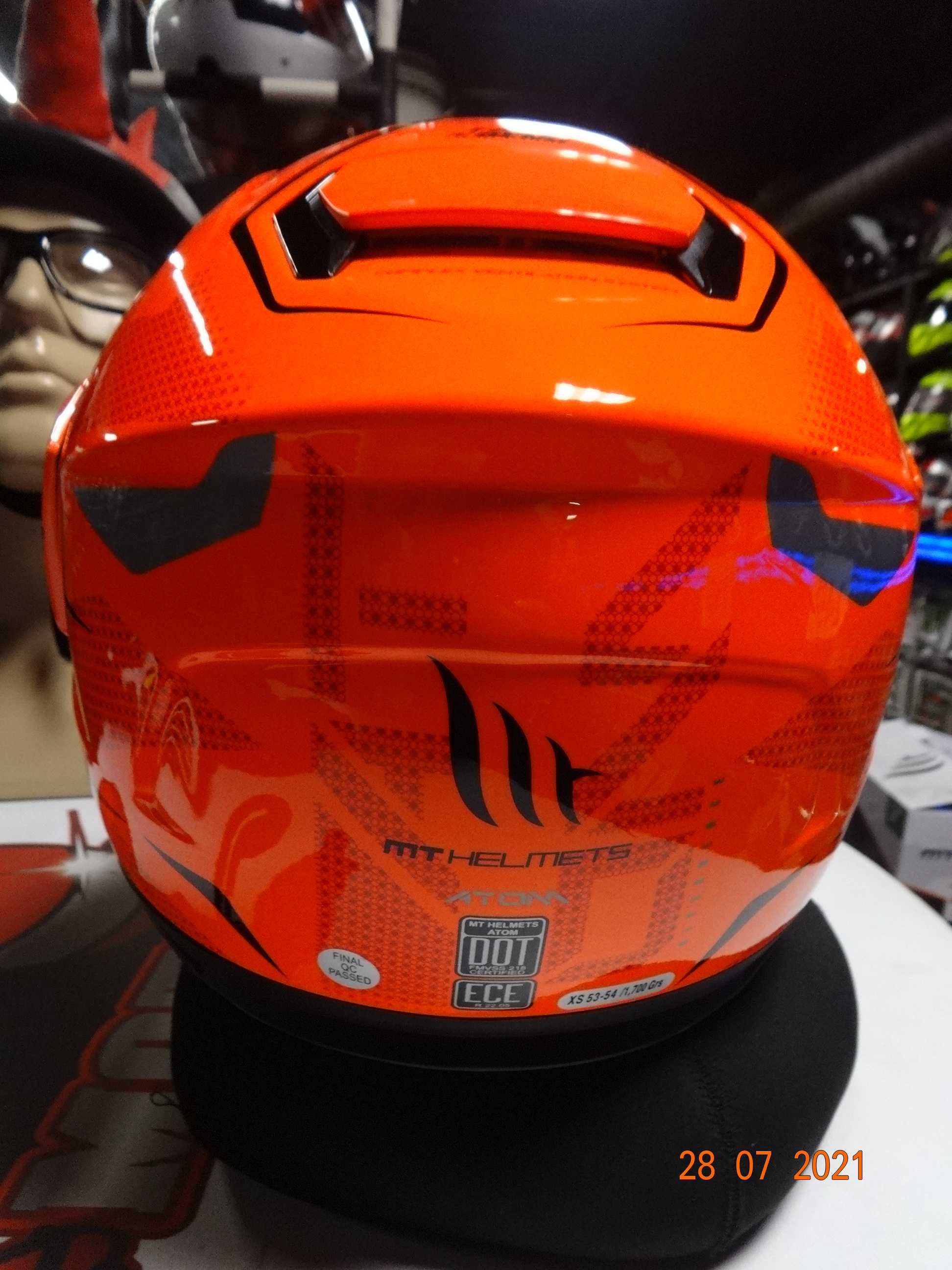 каска MT Helmets каска ATOM SV модуларна мото каска тъмни очила