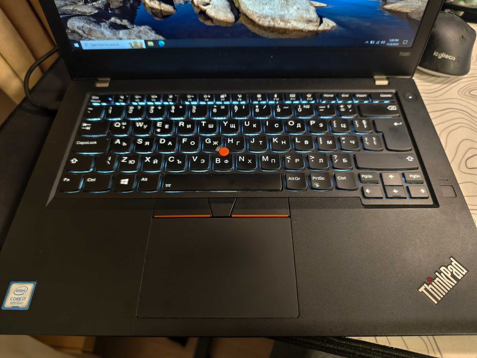 Бизнес лаптоп Lenovo Thinkpad T480 ,i7 ,32GB Ram,512ssd ,m2 slot free.