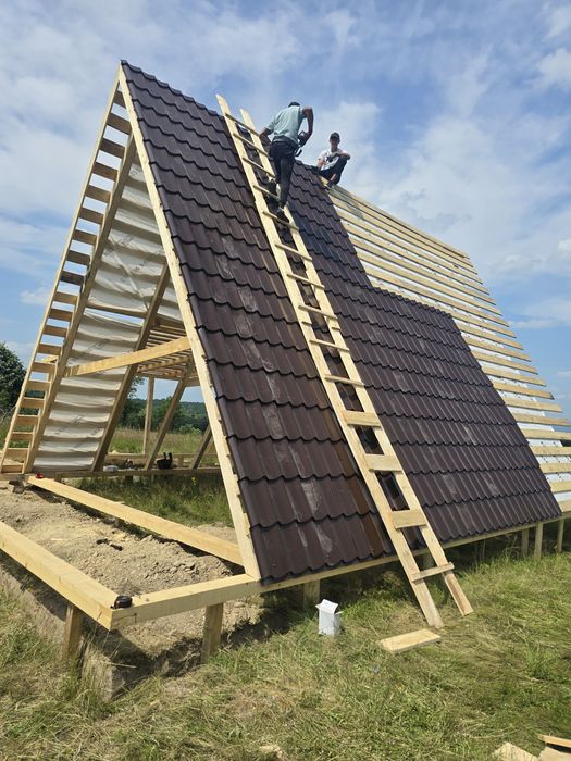 Cabana din teava sau lemn metalic ori ce dimensiune