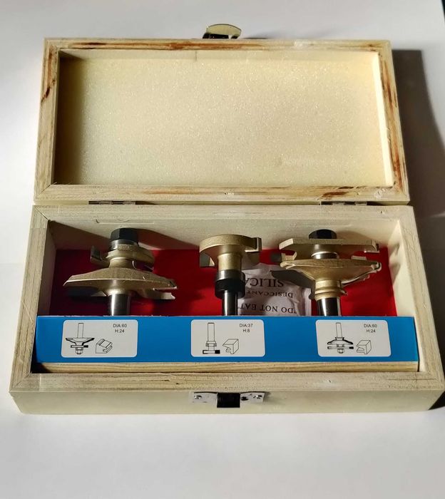 Set 3 freze cu coada, freze de mana ober router usi de mobilier mobila