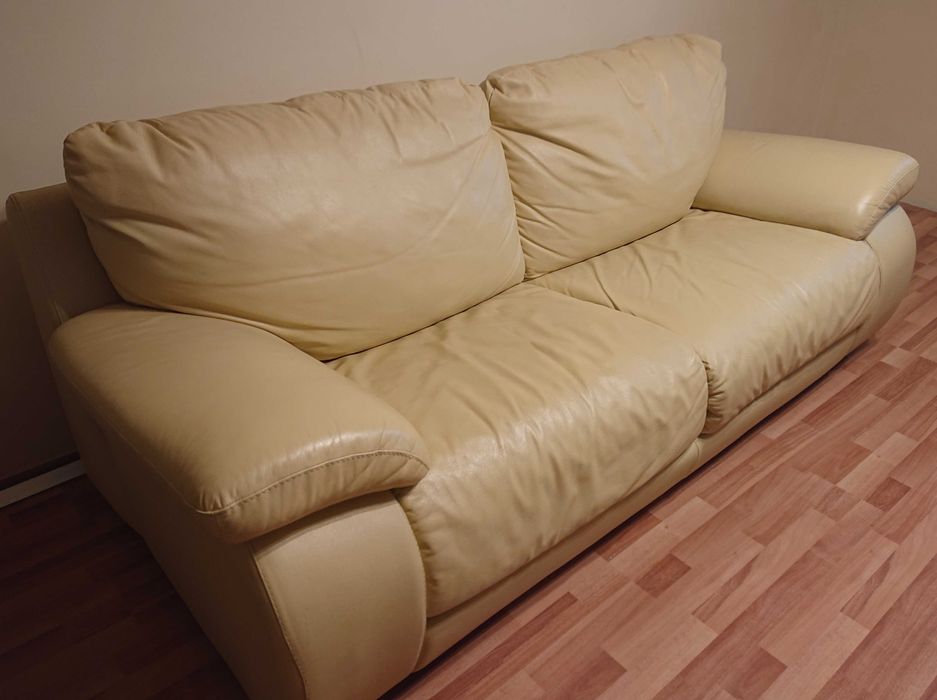 Canapea piele naturala extensibila 3 locuri Contempo Made in Italy