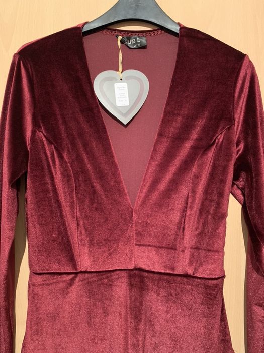 Rochie de seara catifea 3/4 Club L