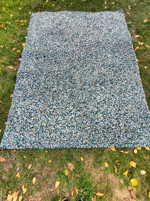 Covor IKEA fir lung verde-albastru 230x170 cm