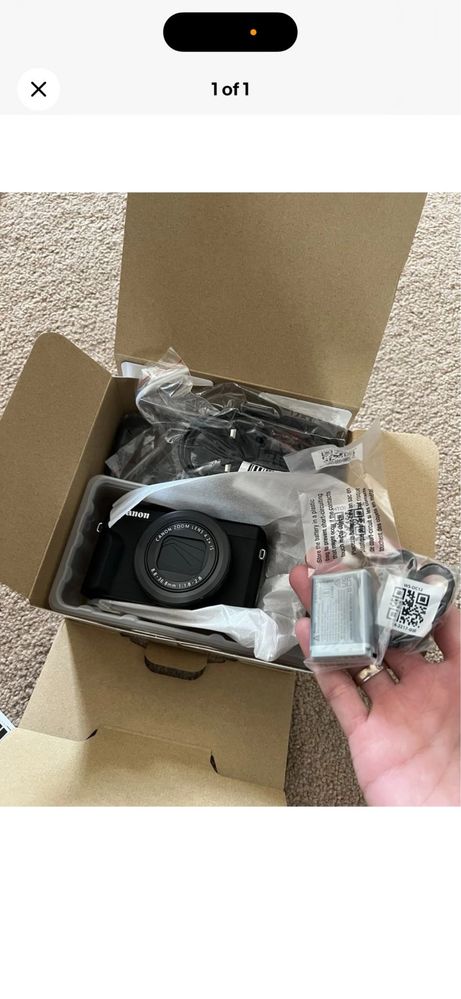 Нов Фотоапарат Canon g7x Mark III