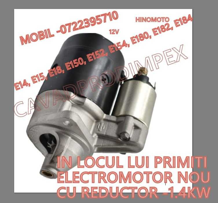 ELECTROMOTOR HINOMOTO E14, E15, E18, E150,152, E154,180,182,184,MF204