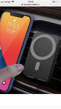 Suport MagSafe Auto, Incarcare Wireless Rapida 15W, iPhone,