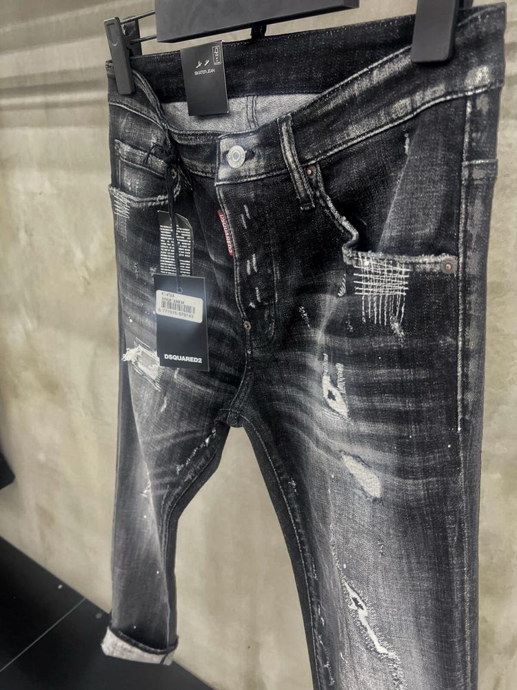 Blugi dsquared2 negrii colectia noua top