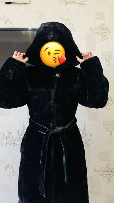 Мутон натуралка шуба б/у 44-46