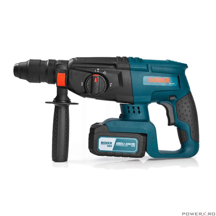 Ciocan rotopercutor cu acumulator, 2.1J 4 Ah 24V, Boxer