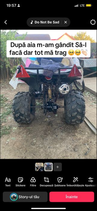 Atv 125  3+1 manual are defecte nu merge adoua pornește pe direct