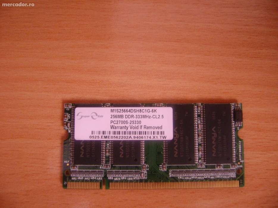Memorii laptop DDR 1 si DDR 2- 256, 512