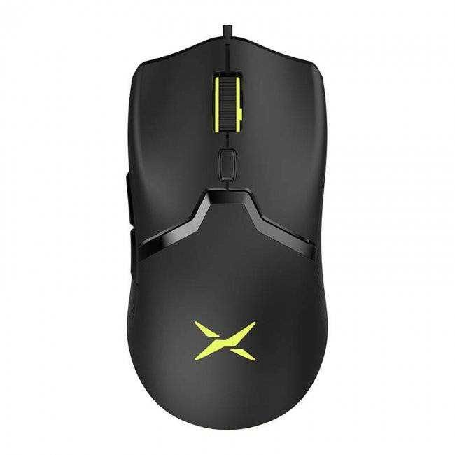 Мишка Delux M800, 7200DPI, 20G, USB, черна