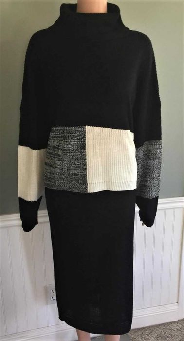 Елегантен Костюм, Син комплект. Комплект с пола, Есенен комплект