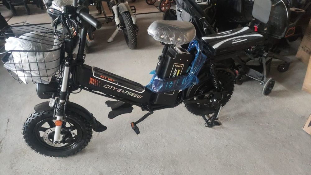Электровелосипед sky way для курьеров 1200w
