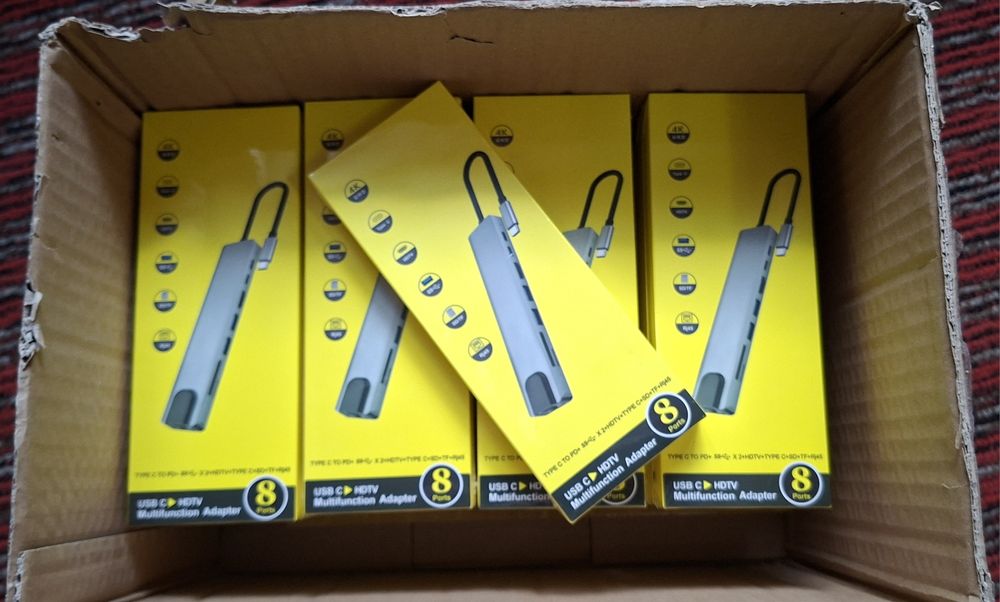 ОПТОВАЯ ЦЕНА Type c HUB 8in1, Для MacBook и ноутбуков