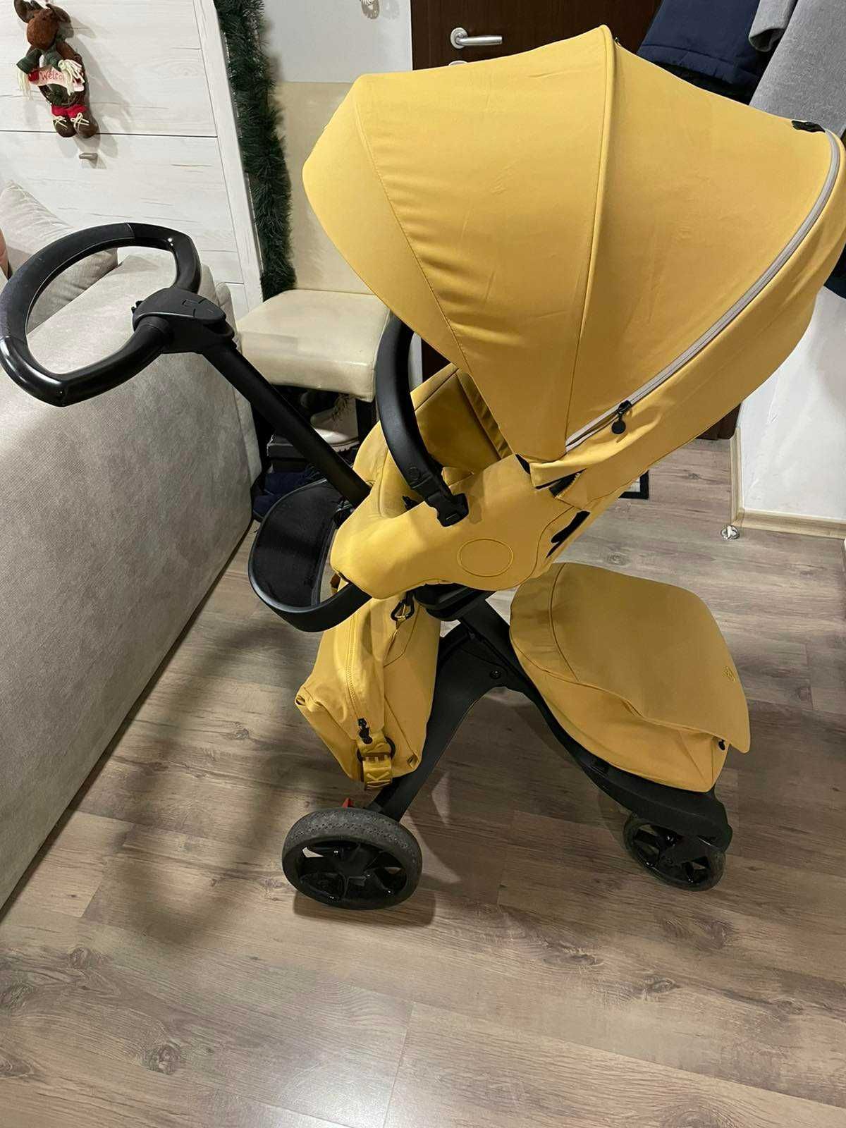 Бебешка количка Stokke Xplory X + кош за новородено.