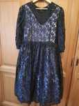 Rochie vintage din dantela neagra mărimea 40-42