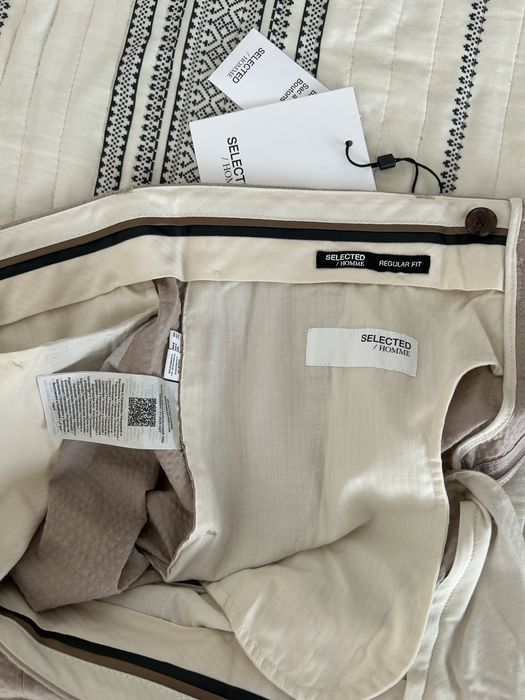 Pantaloni crem Selected Homme masura 50