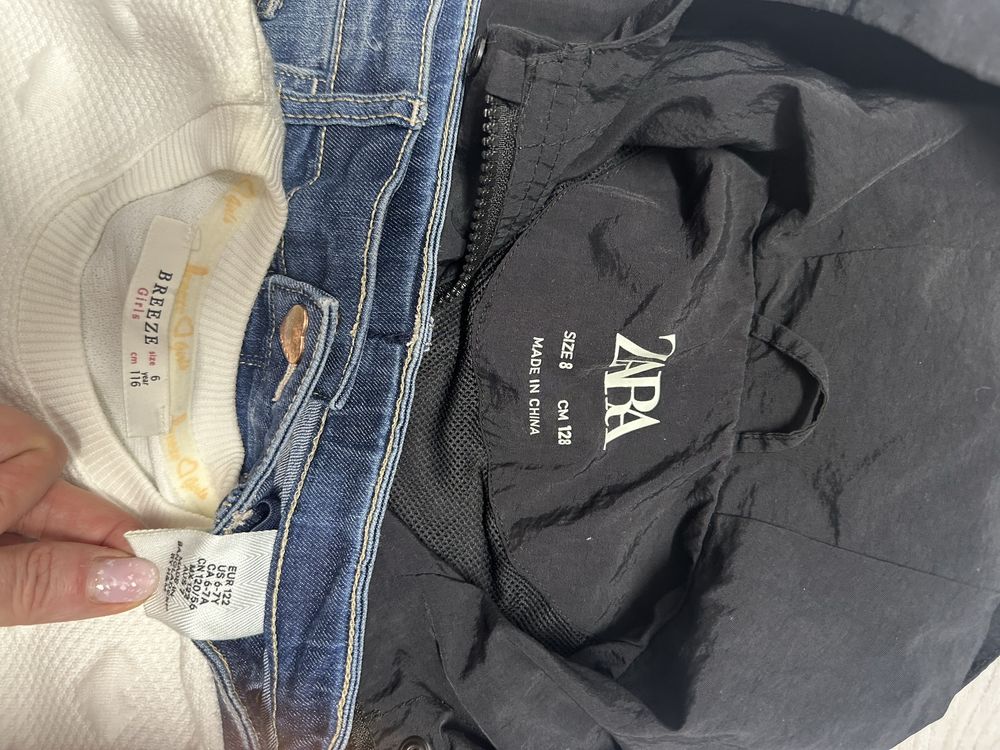 Lot 6-7 ani(122-128) geaca Zara, fusta H&M si o bluza impecabile