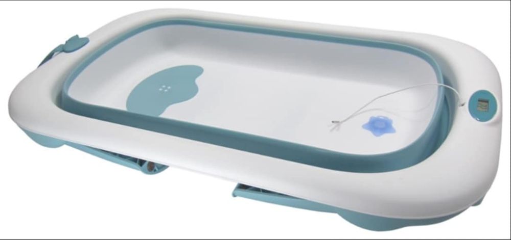 Vând cadita bebe pliabila cu termometru digital si maner