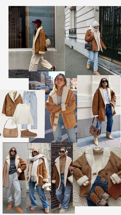 Дубленка натуральный мех и кожа. Винтаж в идеальном состояний