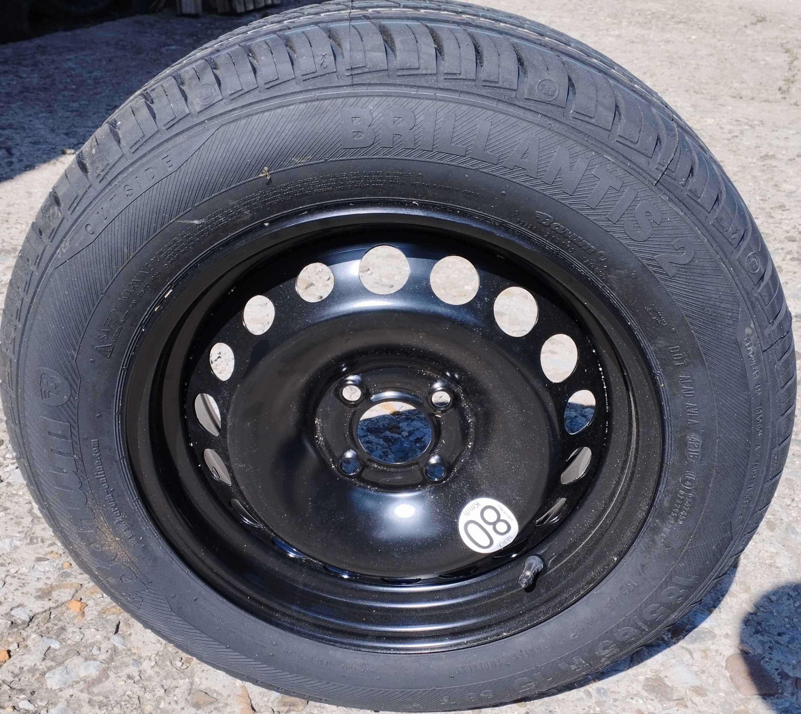 Резервна гума с джанта Dacia Sandero Dokker Lodgy Renault Clio крик