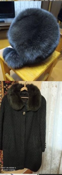 Пальто кашемир и шапка