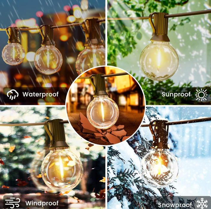 Lumini ghirlanda 30 metrii led 52 exterior gradina terasa