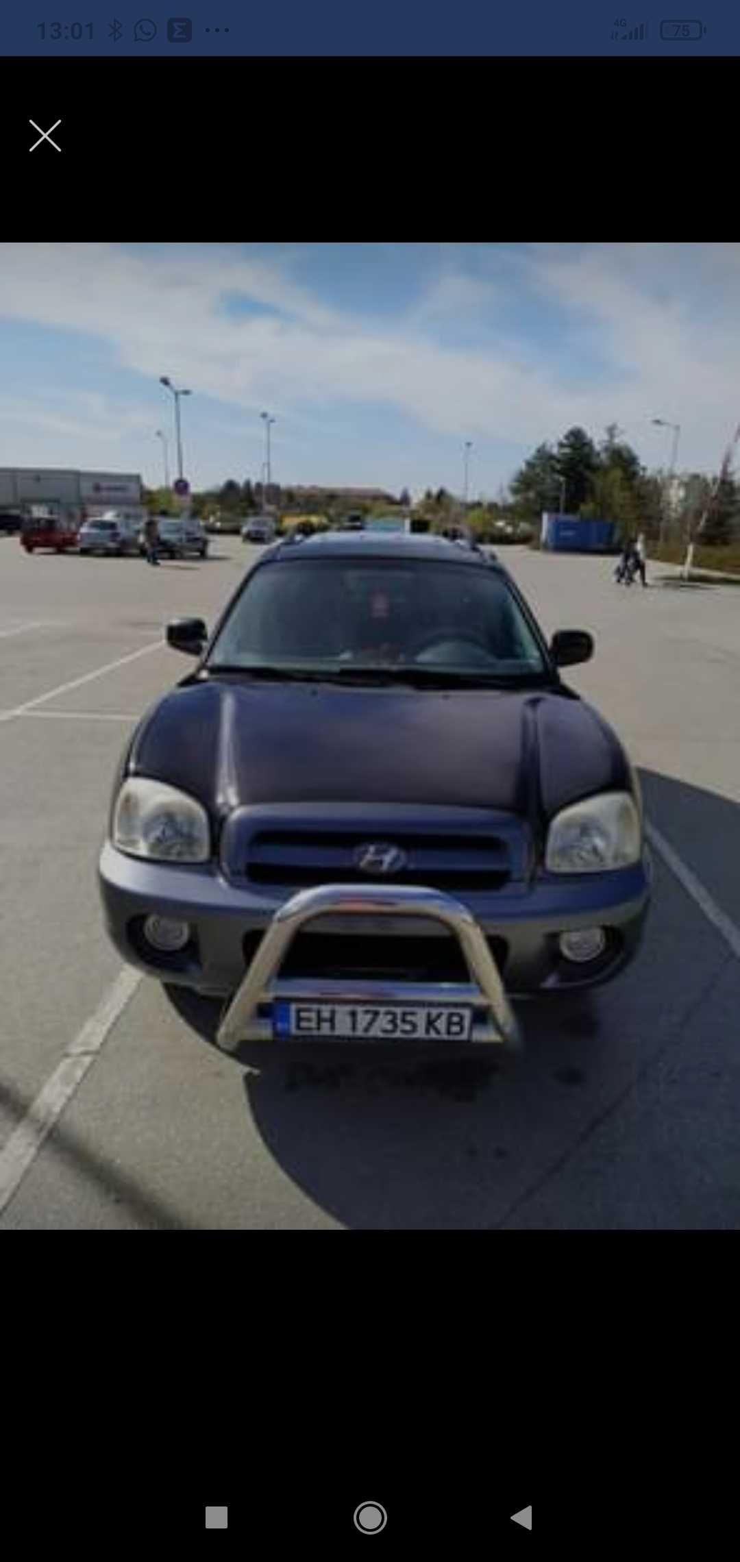 Хюндай Санта фе 1 автоматик 2004г 4х4 2.0 CRDI/125кс