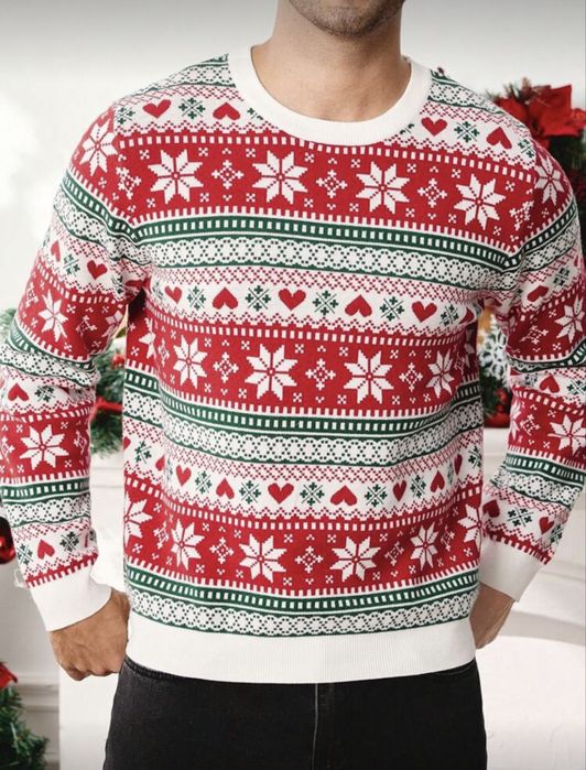 Мъжки коледен пуловер