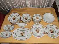 set de masa serviciu farfurii portelan Sologne 12 persoane - cadou