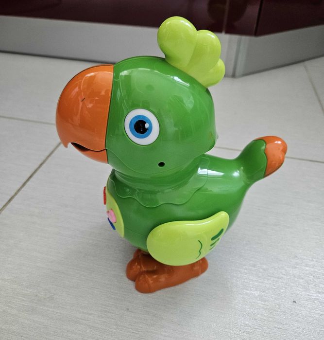 Papagal - jucarie interactiva muzicala cu activitati, lumini si sunete