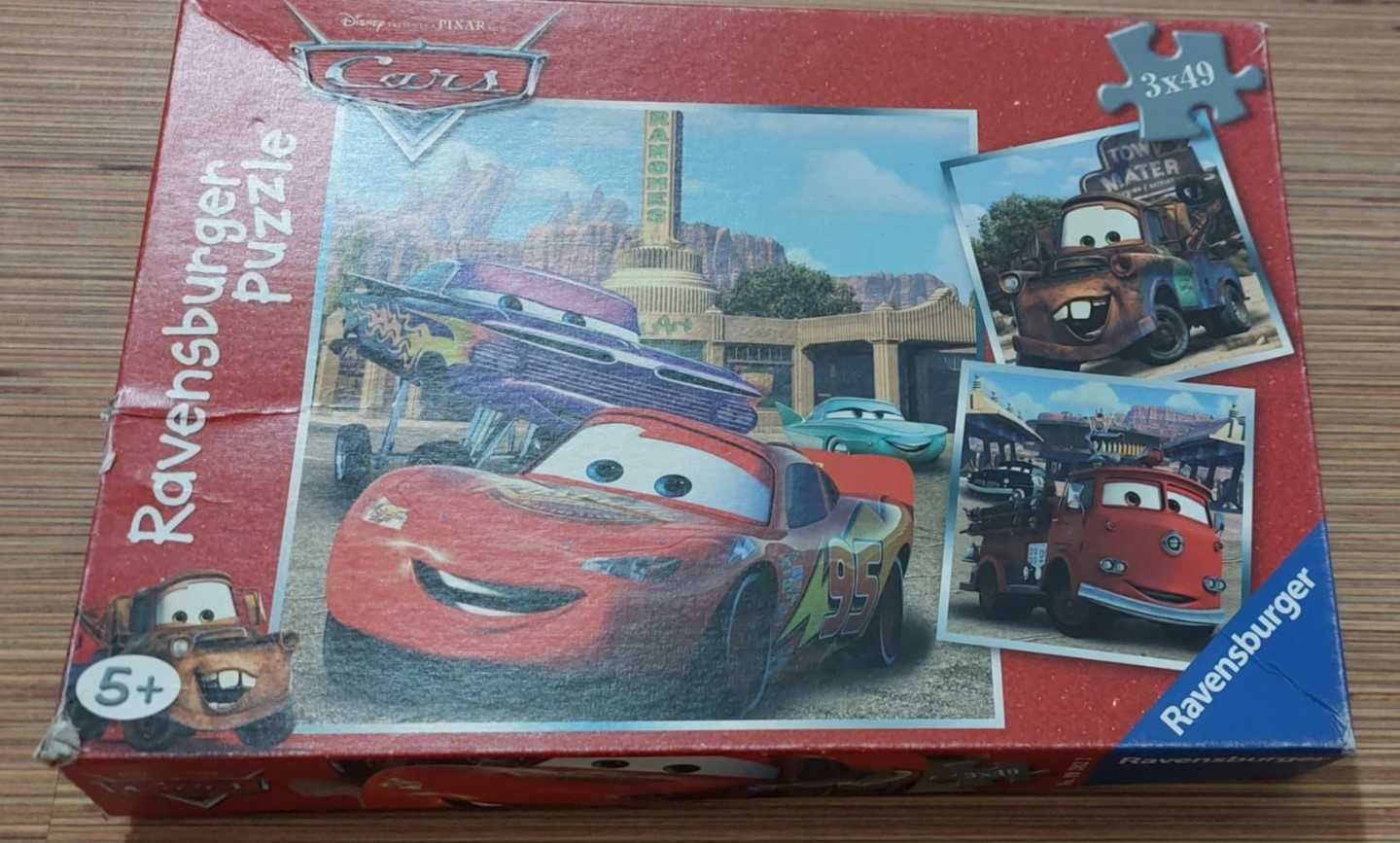 Puzzle Ravensburger Cars Disney Pixar 3 in 1, 49 piese fiecare,  5+