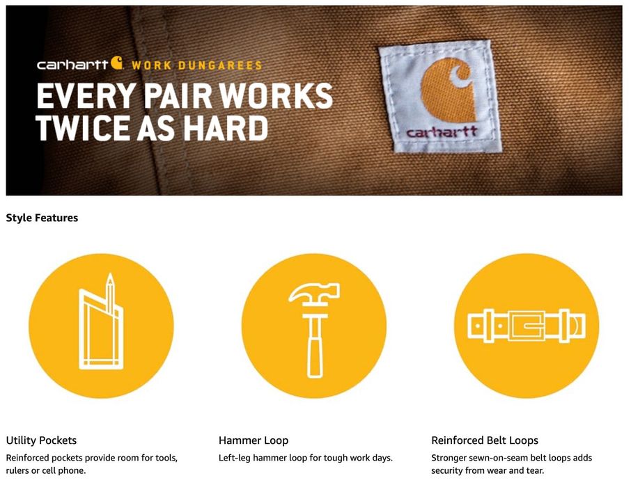 Carhartt Big & Tall Firm Duck Double Front Work панталони НОВИ XXXL