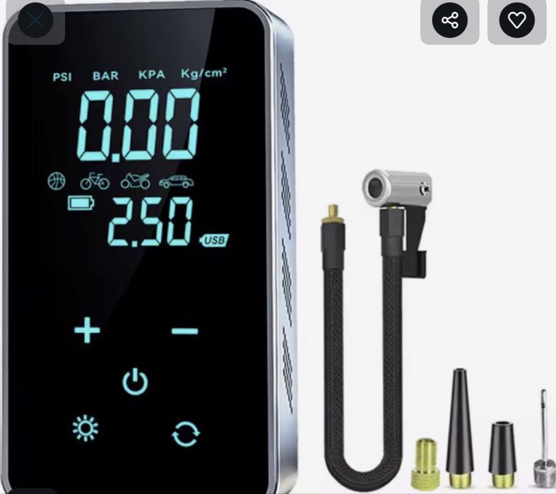 Mini compresor wireless  auto/ moto portabil ( 1 bucată )