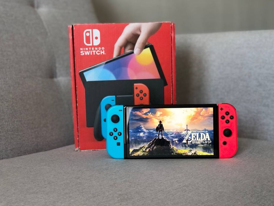 Прошитый Nintendo Switch OLED + 47 игр (Отправлю по РК)