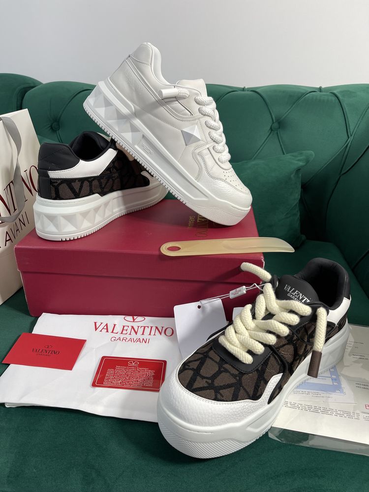 Adidasi Valentino One Stud piele naturala Full Box Premium