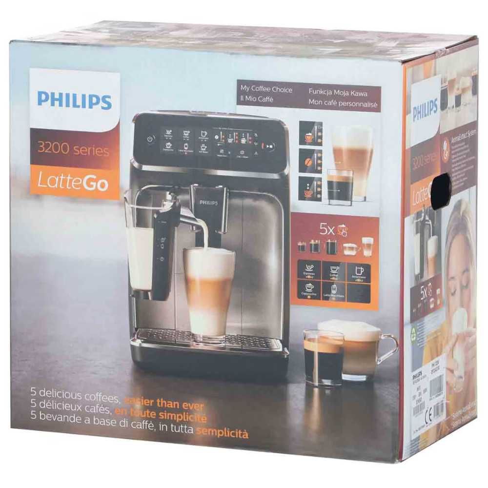 Кофемашина Philips 3200 LatteGo EP3246, сенсор, капучинатор kv43