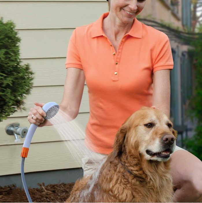 LIEBMAYA преносим къмпинг душ 12V с помпа и батерия 4400mAh